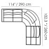 Right Arm Chaise Facing