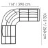Left Arm Chaise Facing