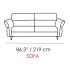 Profilo Leather Sofa