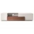 Walnut + White High Gloss