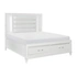 Tamsin Leatherette Storage Platform Bed with LED Lighting, Queen Size