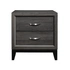Davi Wood/Wood Veneer 2 Drawer Nightstand