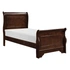 Abbeville Wood/Wood Veneer Sleigh Bed, Twin Size