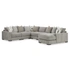 Right 6-Piece Sectional w/Chaise