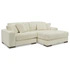 Lindyn 2-Piece Polyester L-Shaped Sectional Sofa w/Right Arm Chaise Facing