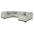 3-Piece Sectional w/Right Chaise
