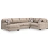 3-Piece Sectional w/Left Chaise