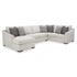 3-Piece Sectional w/Left Chaise