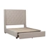 Fairborn Fabric Button-Tufted Storage Platform Bed, Full Size