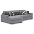 3-Piece Sectional w/Left Chaise