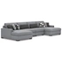 4-Piece Sectional w/Double Chaise