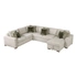 U-Shaped 4-Piece Sectional Pull-out Bed