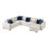 U-Shaped 4-Piece Sectional Pull-out Bed