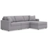 3-Piece Sectional Sofa w/RAF Chaise