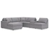 6-Piece U-Shaped Sectional w/LAF Chaise & Storage Console
