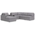 6-Piece U-Shaped Sectional w/LAF Chaise & Audio Console
