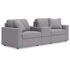 3-Piece Modular Loveseat w/Storage Console