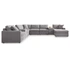 8-Piece U-Shaped Sectional w/RAF Chaise & Storage Consoles