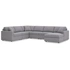 6-Piece U-Shaped Sectional w/RAF Chaise