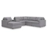 6-Piece U-Shaped Sectional w/LAF Chaise & Storage Console