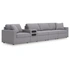 5-Piece Modular Sofa w/Audio Console