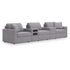 5-Piece Modular Sofa w/Audio & Storage Consoles