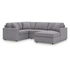 4-Piece U-Shaped Sectional w/RAF Chaise