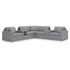 7-Piece L-Shaped Balanced Sectional w/Audio & Storage Consoles