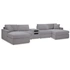 5 Piece Double Chaise Sectional w/Audio Console