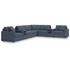 8-Piece L-Shaped Sectional w/Audio Consoles