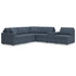 6-Piece L-Shaped Sectional w/Storage Console & Armless Chair