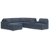 6-Piece U-Shaped Sectional w/LAF Chaise, Storage Console & Armless Chair