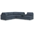 6-Piece L-Shaped Sectional w/Audio Console & Armless Chair