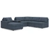 6-Piece U-Shaped Sectional w/Audio Console, LAF Chaise & Armless Chair