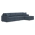 4-Piece Sectional w/RAF Chaise