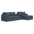 4-Piece Sectional w/RAF Chaise & Audio Console