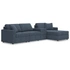 4-Piece Sectional w/RAF Chaise & Storage Console