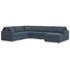 6-Piece U-Shaped Sectional w/RAF Chaise
