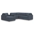 6-Piece U-Shaped Sectional w/Audio System & LAF Chaise