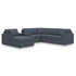 6-Piece U-Shaped Sectional w/Storage Console & LAF Chaise