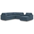 6-Piece U-Shaped Sectional w/Storage Console & RAF Chaise