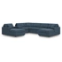 7-Piece U-Shaped Double Chaise Sectional w/Storage Console