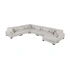 U-Shaped 6‑Piece Sectional with RAF Chaise