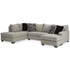 Megginson 2-Piece Sectional w/RAF Sofa Chaise