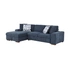 Blue/2-Piece Sectional with Left Chaise