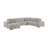 Taupe/4-Piece Sectional with Left Chaise