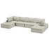 U-Shaped 6-Piece Sectional