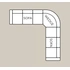 3-Piece Sectional (2 x Sofa + Wedge + Arms)