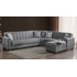 4-Piece Sectional (Sofa + Wedge + Loveseat + Chaise + Arms)